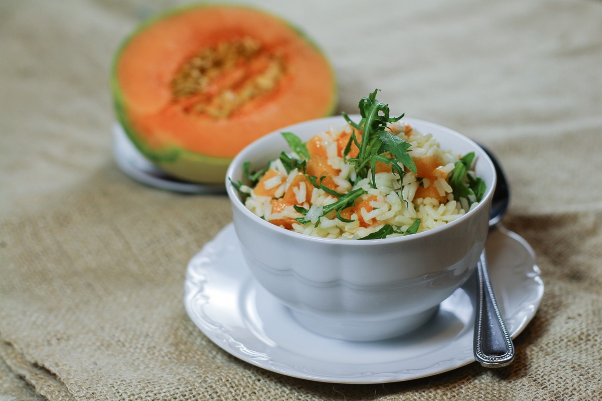Riso Olio e Cantalupo: un piatto semplice, fresco e sano per fronteggiare la calda stagione estiva!